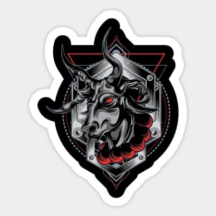 evil goat Sticker